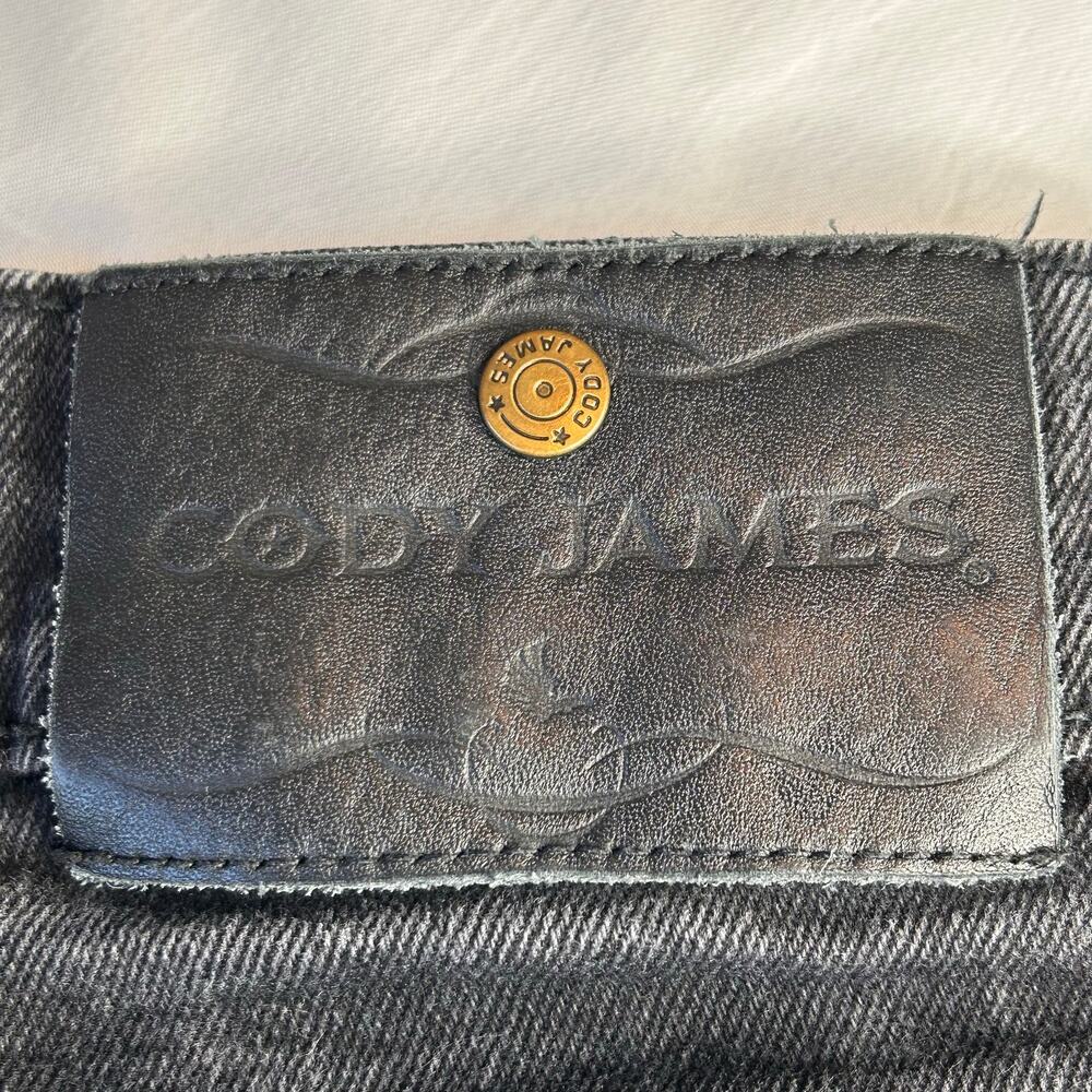 Cody James Black Jeans Men 31X34 Actual Inseam 32" Straight Leg Mid Rise Western - Picture 6 of 10